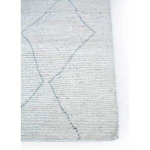 Alfombras de Lana Tejidas a Mano Manifest Ivory AKWL-1140 con Patrón Geométrico Abstracto para Sala de Estar, Dormitorio, Pasillo, 10 mm, Tabriz - Product Image 4