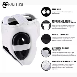 Couvre-chef de combat MMA de haute qualité Logo personnalisé Design Sparring Training Head Guard Vente chaude Équipement de sport de boxe - Product Image 4
