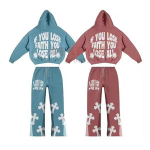 Survêtement d'entraînement d'hiver pour hommes de haute qualité Design décontracté Impression bouffante Logo Plus Size Option Écologique 100% Coton Usine - Product Image 1