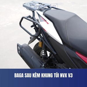 Porte-bagages arrière M-Biker NVX V3, solution idéale pour le transport de sacs et de casques en aluminium pour les motos Yamaha NVX - Product Image 5