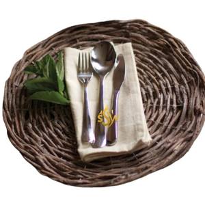 Placa de cargador de ratán, placa de cargador para servir comida de excelente calidad, placa de cargador de Color marrón elegante para uso en bodas - Product Image 1