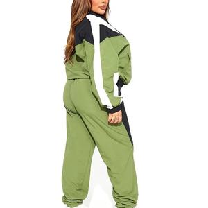 Conjunto cortavientos para mujer ligero y elegante de talla grande Cintura alta Característica a prueba de viento Tallas grandes para correr y hacer ejercicio - Product Image 3