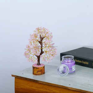 Arbre en quartz rose naturel de qualité supérieure, 300 copeaux, pour la décoration intérieure Feng Shui et la guérison Reiki - Vente en gros - Product Image 2