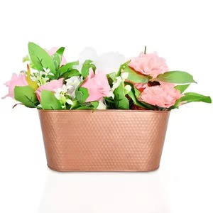 Macetas de cobre con diseño martillado para decoración del hogar, macetas de Interior para hierbas suculentas o plantas de hojas verdes - Product Image 2