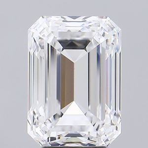 Emerald Shape 4.5 CT Lab Grown Diamond D Color SI - VVS Clarity IGI Certified Solitaire Loose Diamond - Product Image 3