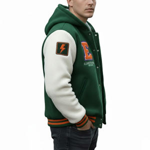 Veste universitaire en molleton de haute qualité pour hommes, best-seller, veste de baseball, veste universitaire en molleton pour hommes, veste de collège - Product Image 3