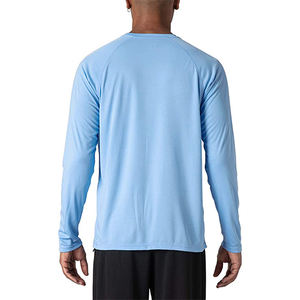 T-shirt à manches longues de 240 grammes pour hommes de qualité supérieure avec logo personnalisé T-shirt à manches longues pour hommes à col rond et design décontracté - Product Image 6