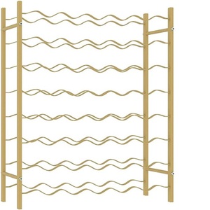 Estantes de Metal personalizados con acabado de cobre, almacenamiento de botellas de champán y zumo, para casa, restaurante y Hotel, venta al por mayor - Product Image 4