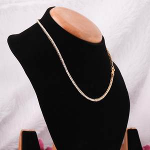 สร้อยคอเทนนิสสไตล์วินเทจ15 tcw พร้อมเพชรขนาด18นิ้วสีขาวสวยที่ปลูกในห้องแล็บเพชร14K โกลด์มอสซาไนต์หลัก - Product Image 2