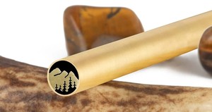 Mango de alfiler de mosaico de latón de alta calidad, soporte OEM personalizable para cuchillos, palos de resina, manualidades hechas a pedido - Product Image 3