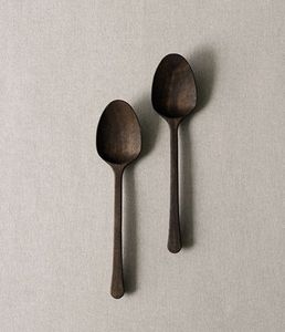 Ensemble de cuillères en bois de style japonais traditionnel avec manche long pour le riz, la soupe et le curry, ustensile traditionnel pour la cuisine et la salle à manger - Product Image 4
