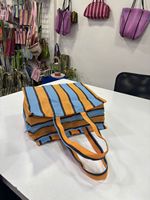 Sac fourre-tout réutilisable en nylon recyclé durable, rayé, en PP tissé, écologique, avec fermeture éclair, design personnalisé imprimé en sérigraphie offset