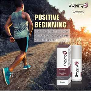 Men's Healthy Skin Hyperhidrosis Sweat Salve Sweatgo 60ml Roll-On en exclusiva fragancia amaderada - Product Image 2