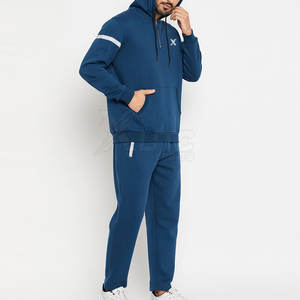 Survêtement d'hiver décontracté pour homme, inspiré du streetwear, à capuche, léger et respirant, avec veste et pantalon à cordon de serrage - Product Image 5