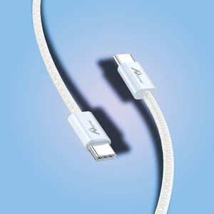 PD 60W 1M Câble Type-C à Type-C Chargeur CB-298-CC Blanc Charge Rapide 6A 3A 2A 3M Longueur de Câble - Product Image 1