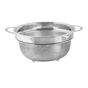 Passoire premium en acier inoxydable avec une poignée en fil et un design classique élégant - Product Image 1