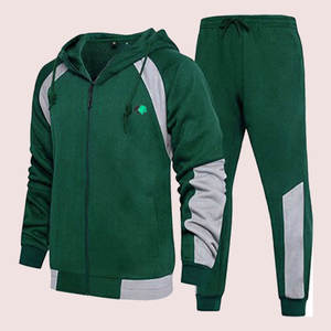 Survêtement deux pièces pour hommes, design personnalisé, OEM ODM, tissu respirant, vêtements de sport, fabricant en gros - Product Image 1