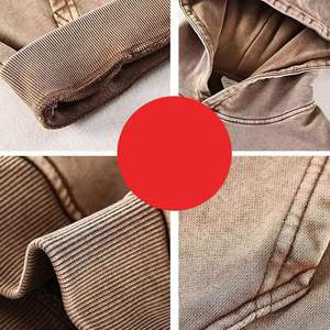 Sudadera con Capucha al por Mayor para Hombre, 100% Algodón, Corte Regular Informal, Personalizable, Lavada, Estilo Urbano, Lisa, Teñida, para Invierno - Product Image 5