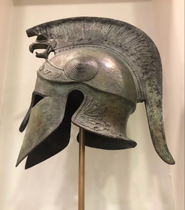 <b>Gladiator</b> Play Spartan Helmet Soldier Battle Medieval <b>Costume</b> Cosplay Greek Sparta Ancient Roman Corinthian Steel - Product Image 1