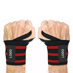2023 muñequeras de algodón de alta calidad personalizadas correas de gimnasio para entrenamiento físico y levantamiento de pesas al por mayor - Product Image 3