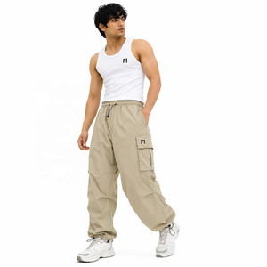 Pantalones Cargo Jogger para Hombre al por Mayor, Cintura Elástica con Cordón, Bolsillos con Solapa Múltiple, Dobladillo Ajustable, Moda Y2K, Proveedor de Ropa Urbana de EE. UU. - Product Image 1