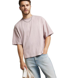 T-shirts en molleton français à manches courtes personnalisés de haute qualité, 100% coton, durables, nouveau design élégant, prix de gros, t-shirts pour hommes - Product Image 1