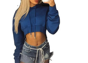 Sudadera Corta de Alta Calidad, Venta Directa de Fábrica, Fabricación en Pakistán, Ropa Casual Transpirable para Mujer - Product Image 6