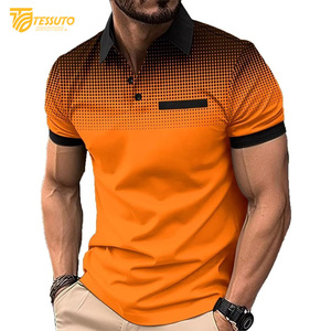 High Quality Men's for Polo Shirt Latest Design Breathable Casual Wear Low MOQ Customized Plus Size Customizable Options - Product Image 1