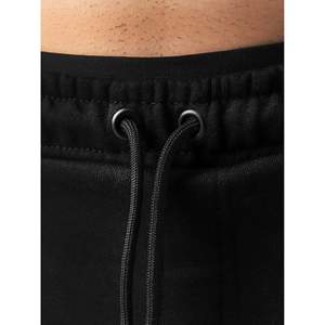 Pantalon cargo baggy en velours côtelé XL noir pour homme, avec fermeture éclair et plis décoratifs, coupe droite, délavé foncé, style décontracté chic, idéal pour le jogging - Product Image 5