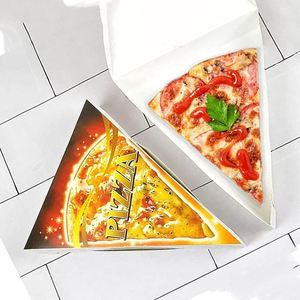 Caja de Pizza Mini Rectangular de Papel Reciclado Personalizada al por Mayor, Opción de Diseño Gratuito con Logotipo en Relieve, Impresión en Lámina de Grado Alimenticio - Product Image 5
