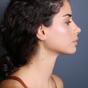 Pendientes de plata de primera ley y circón para mujer, aretes pequeños, plata esterlina 925, Circonia cúbica, zirconia, circonita, zirconita, zirconita, diseño turco, hecho a mano - Product Image 4