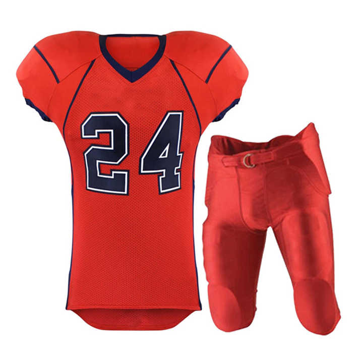 Wholesale High Quality Custom Made Unisex Polyester American Football Uniforms