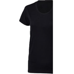 Nueva Camiseta Personalizada para Mujer, Cuello Redondo, Manga Corta, Lisa, Antiarrugas, Ecológica, de Felpa Transpirable, Color Negro - Product Image 6