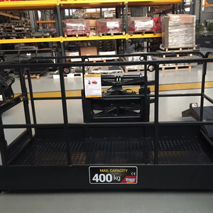 Wagger Attachments Working Platform 400 KG Weight Lifting Fork Mounted <b>Basket</b> Attachment Forklift and Telehandler CE Certificate - Product Image 1