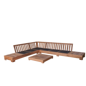 Sofá de Exterior Hecho de Madera de Teca Maciza, Duradero y Ecológico con la Mejor Calidad a un Precio Accesible - Product Image 3