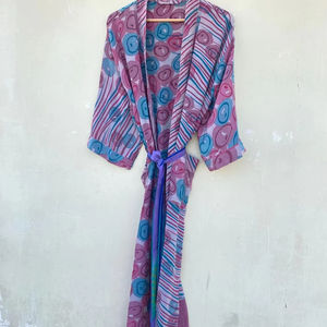 Beautiful Silk <b>Kimono</b> Silk Robe Handmade <b>Kimono</b> Robes - Product Image 1