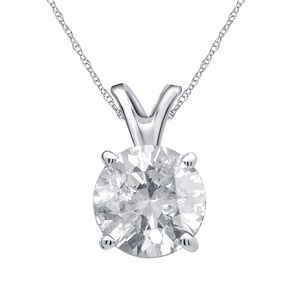 Gold Plated S925 Silver with 0.5 CT Moissanite Trendy Minimalist Prong Setting Solitaire Pendant for Women's Daily Party Wedding - Product Image 1