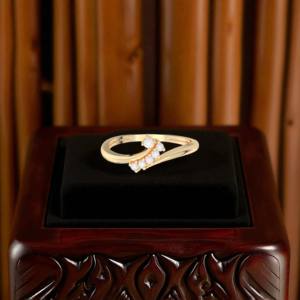 E-F เพชร0.08กะรัต/VVS-VS ชุดง่ามทรงกลมสำหรับ10K/14K/18K แหวนทองแท้ดีไซน์แฟนซีสำหรับทั้งชายและหญิง - Product Image 6