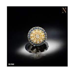 แหวนเงินแท้925สไตล์มินิมอลลิสต์สำหรับสาวๆประดับเพชรโมอิสซอซอซอซอซอซอซอซอลด์แบบแฮนด์เมด - Product Image 1