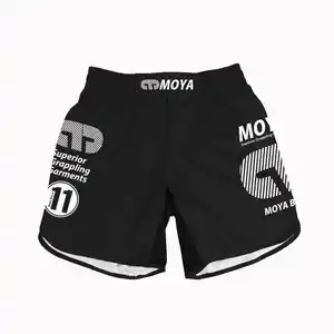 Pantalones cortos de compresión de alta calidad para hombre MMA Sublimación personalizada Muay Thai Pantalones cortos deportivos hechos a medida