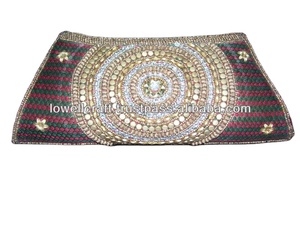 Bolso de Mano de Fiesta Lowellcraft Personalizado de Primera Calidad para Mujer, Bolso de Noche Elegante con Bordado de Satén - Product Image 2