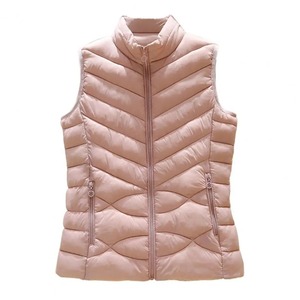 Parkas cálidas de Invierno para mujer, chaqueta acolchada de manga larga con capucha delgada de longitud media de Color sólido, abrigos con cremallera - Product Image 4