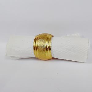 Durable Napkin Ring With Gold Plated For Home <b>Table</b> Accessories Custom Size Metal Napkin Ring Holder With <b>Matte</b> For Hotel - Product Image 4