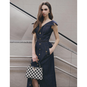 ชุดเดรสทางการสำหรับผู้หญิงพร้อมส่งเสื้อผ้าแฟชั่นสุดหรูสไตล์เวียดนามโอดีเอ็มเอ็นโซเล - Product Image 5