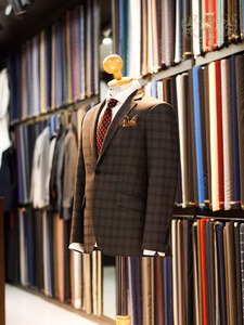 Unisex #210ชุดสูทธุรกิจแขนยาวคอวี2ชิ้นด้านหน้ามีกระดุมระบายอากาศได้ดีไซส์ใหญ่พิเศษ - Product Image 5