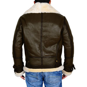Chaqueta de Cuero para Hombre, Diseño Nuevo, Cómoda, Superventas, Chaqueta de Cuero con Peluche para Invierno, Chaqueta de Invierno para Hombre, Económica - Product Image 5