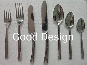 Juego de cubiertos de plata brillante de latón portabilidad, cuchara de boda de la India y tenedor de Metal, juego de cuchillos de cocina de acero con espejo - Product Image 6