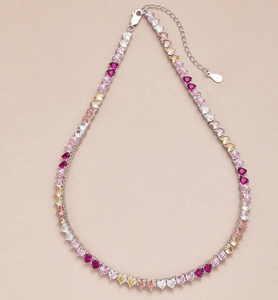 จี้เพชรโมอิสซาไนต์ทรงเจ้าหญิงหลากสีสันระยิบระยับ เงินแท้ 925 สไตล์ฮิปฮอป พร้อมใบรับรอง IGI เครื่องประดับสำหรับทุกเพศ - Product Image 3