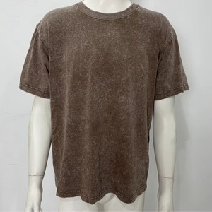 T-shirt Homme Vintage Oversize de Qualité Supérieure, Grammage Lourd, Délavé à l'Acide, avec Logo Personnalisé Imprimé sur Demande, Coupe Épaules Tombantes, Meilleure Taille pour Homme - Product Image 1