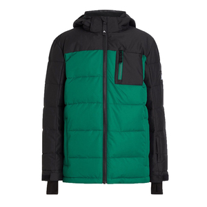 แจ็คเก็ตขนเป็ดหนาแบบมีซิปมีฮู้ดสำหรับผู้ชายเสื้อโค้ทตัวยาวบุนวมมีซิปสำหรับฤดูหนาวออกแบบโลโก้ได้ตามต้องการ - Product Image 4